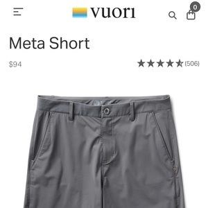 Men’s EUC Vouri Men’s Meta Short - Charcoal